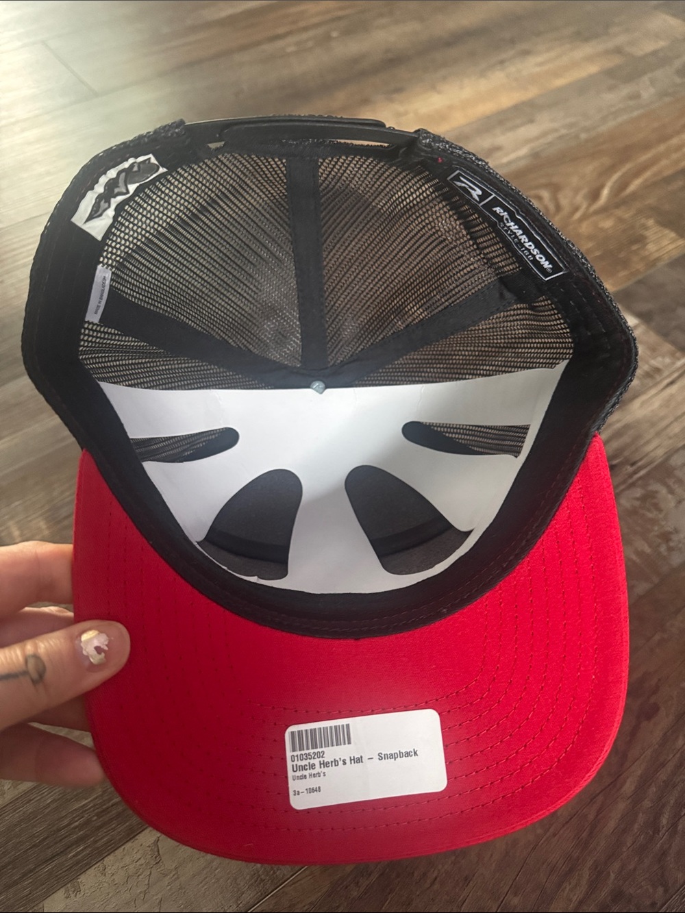 Red Mesh-Back Trucker Hat - Picture 7 of 10